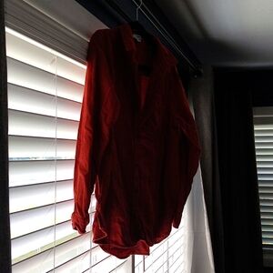 Rust orange button down womens top size large, Sonoma brand